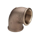 1/2" Vinkel 90° muffe/muffe Rødgods Silicium Bronze