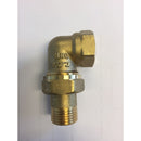 1/2" Radiatorforskruning vinkelløbende
