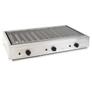 Parker Professionel gasgrill i rustfrit stål, med sikkerhedsventil, pilotflamme og piezoelektrisk tænding.