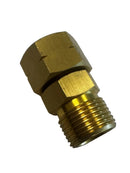Swirvel 3/8" venstregevind-omløber til 3/8" udv. gevind, roterer 360 grader.